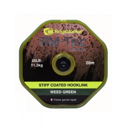 RidgeMonkey RM-Tec Stiff Coated Hooklink organic brown 35lb/15,9kg 20m
