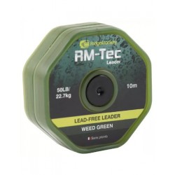 RidgeMonkey RM-TEC Lead Free Leader 50lb Weed Green 10mtr