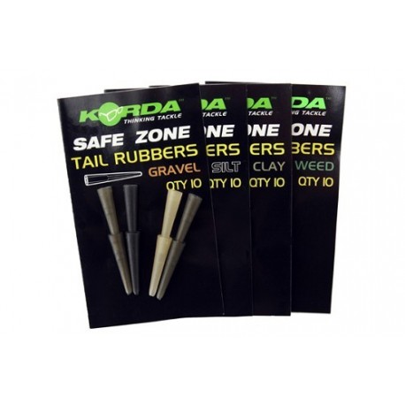 KORDA SAFE ZONE TAIL RUBBERS CLAY
