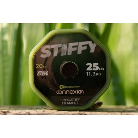 RIDGEMONKEY STIFFY CHOD-STIFF FILAMENT WEED GREEN 25LB 11.3KG