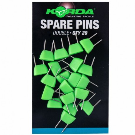 KORDA SPARE PINS DOUBLE 20 PECES