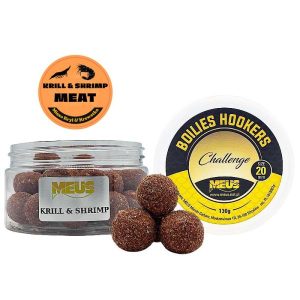 Hookbait Challenge Boilies de 20 mm con carne de krill y camarón – NUEVO 2026